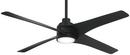 56 in. 4-Blade Indoor Ceiling Fan in Coal