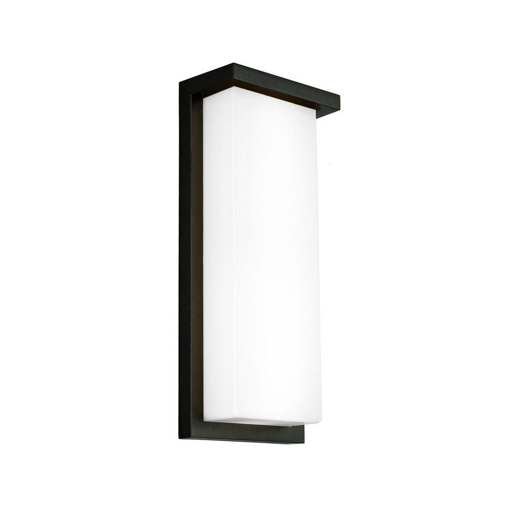 Modern Forms Fans Black 16W 1-Light 14 in. Outdoor Wall Sconce 