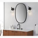 KOHLER Matte Black 10W 1-Light 12 in. Wall Sconce 