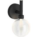 10W 1-Light 12 in. Wall Sconce in Matte Black