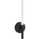 10W 1-Light 18 in. Wall Sconce in Matte Black