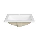 PROFLO&reg; White Drop-in Bathroom Sink 