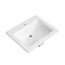 PROFLO&reg; White Drop-in Bathroom Sink 