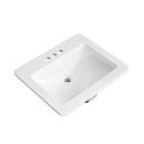PROFLO&reg; White Drop-in Bathroom Sink 