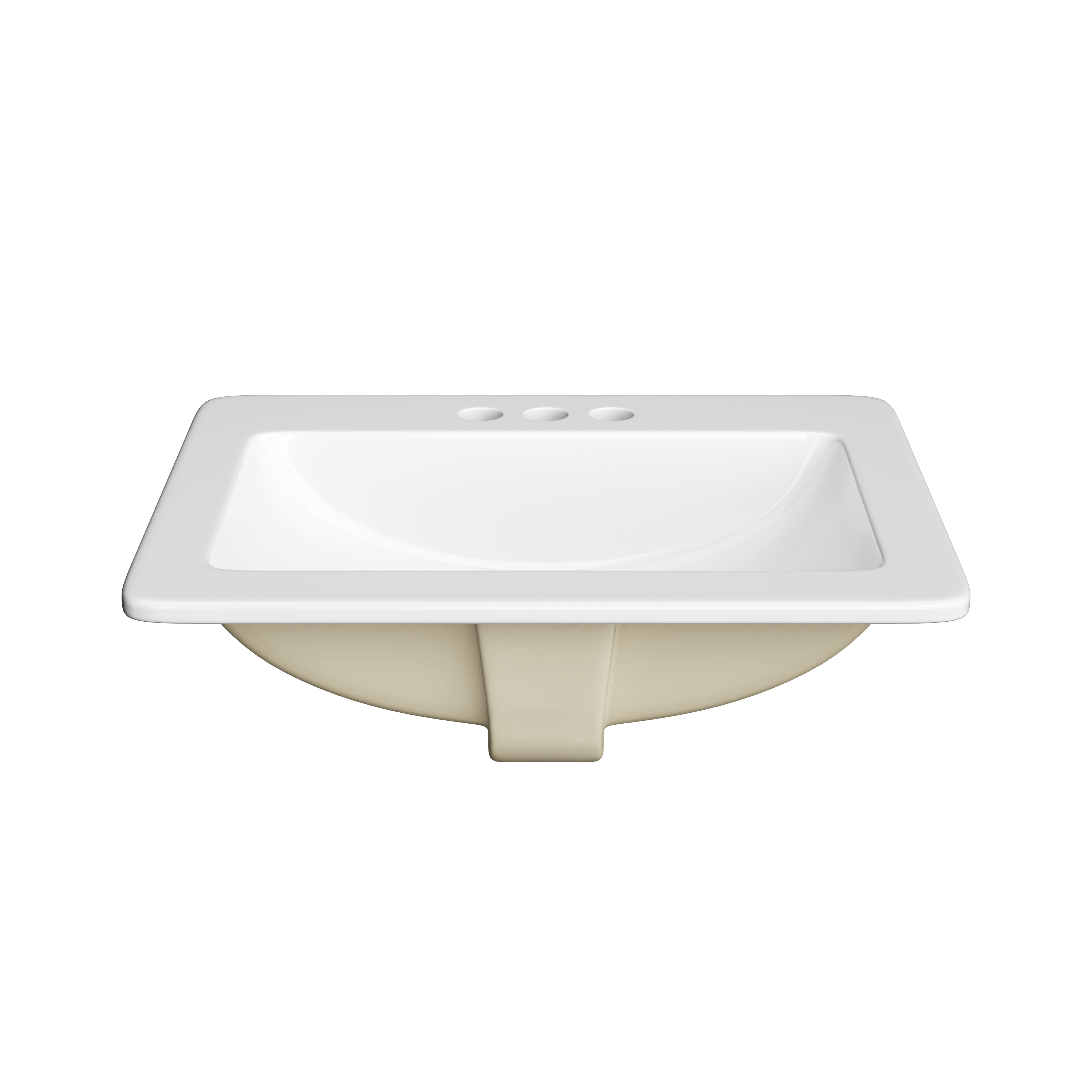 PROFLO&reg; White Drop-in Bathroom Sink 