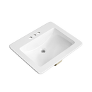 PROFLO&reg; White Drop-in Bathroom Sink 