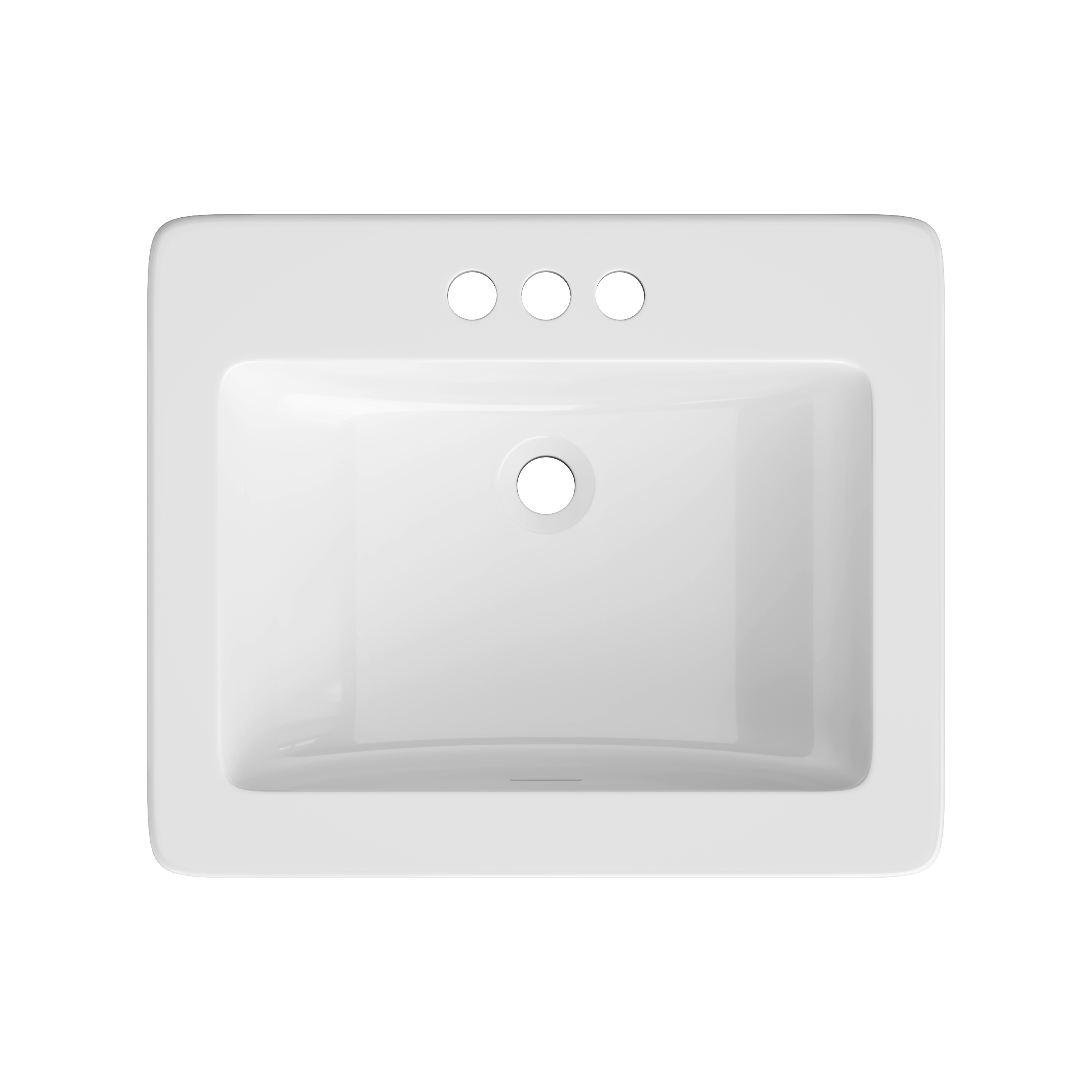 PROFLO&reg; White Drop-in Bathroom Sink 