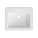 PROFLO&reg; White Drop-in Bathroom Sink 
