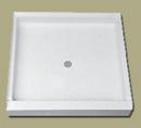 32 in. x 32 in. Shower Base with Center Drain in White