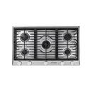 TRANSITIONAL SILVER STAINLESS 36" GAS COOKTOP