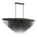 Eurofase Black 31 x 28-1/2 in. 126W 8-Tier 28-Light LED Art Deco, Contemporary, Geometric, Mid-century, Transitional and Luxe Chandelier 
