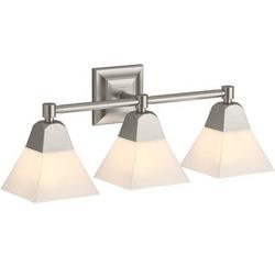 60W 3-Light Medium Vanity Fixture in Brushed Nickel