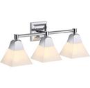 60W 3-Light Medium Vanity Fixture in Polished Chrome