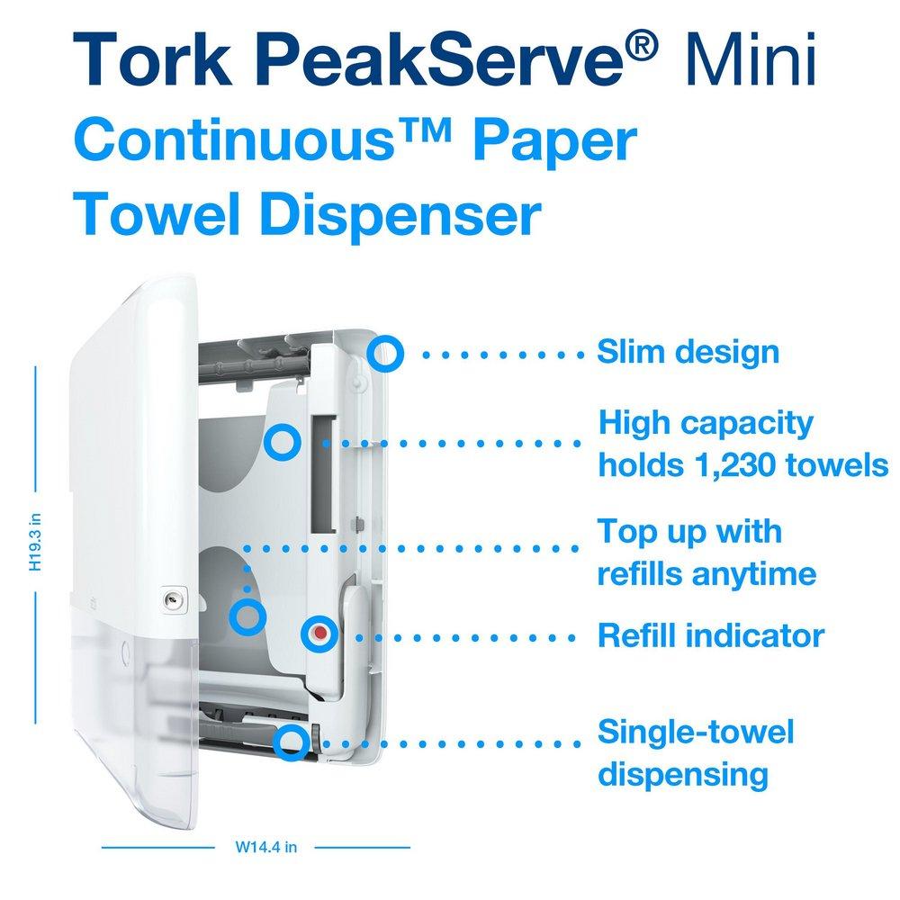 PEAKSERVE MINI HAND TWL DISP WHT 