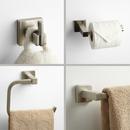 Signature Hardware Brushed Nickel 4-Piece Bathroom Accessory Set 