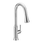 PROFLO&reg; Polished Chrome Single Handle Pull Out Kitchen Faucet 