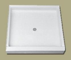 60 in. x 32 in. Shower Base with Center Drain in White