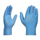 Ammex USA Blue Nitrile Disposable Exam Gloves in Blue (Box of 100) 