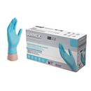 Size L 4 mil Polymer Coated Rubber Exam and Medical Disposable Gloves in Blue (Box of 100)