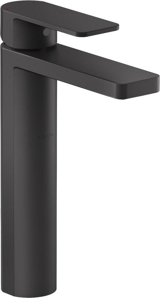 KOHLER Matte Black Single Handle Monoblock Bathroom Sink Faucet 