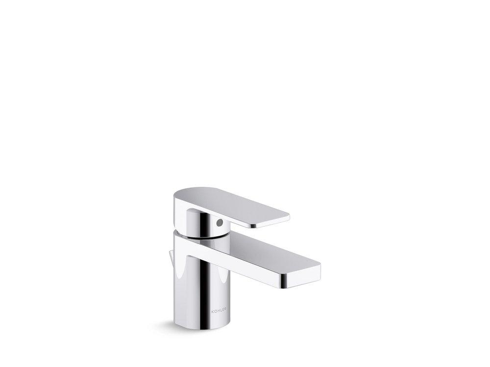 KOHLER Polished Chrome Single Handle Monoblock Bathroom Sink Faucet Lever Handle 