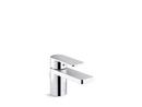 Single Handle Monoblock Bathroom Sink Faucet in Polished Chrome