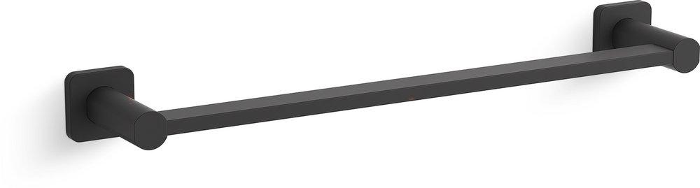 KOHLER Matte Black 18 in. Towel Bar 