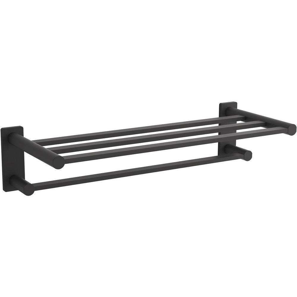 KOHLER Matte Black 24 in. Towel Bar 