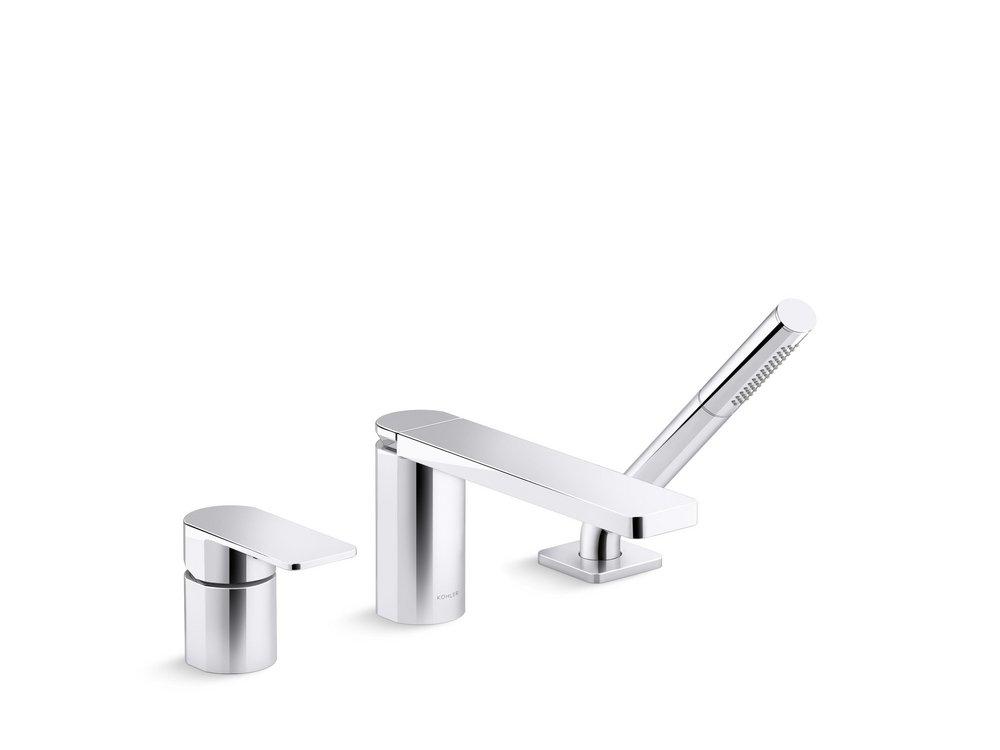 KOHLER Polished Chrome Single Handle Roman Tub Faucet 