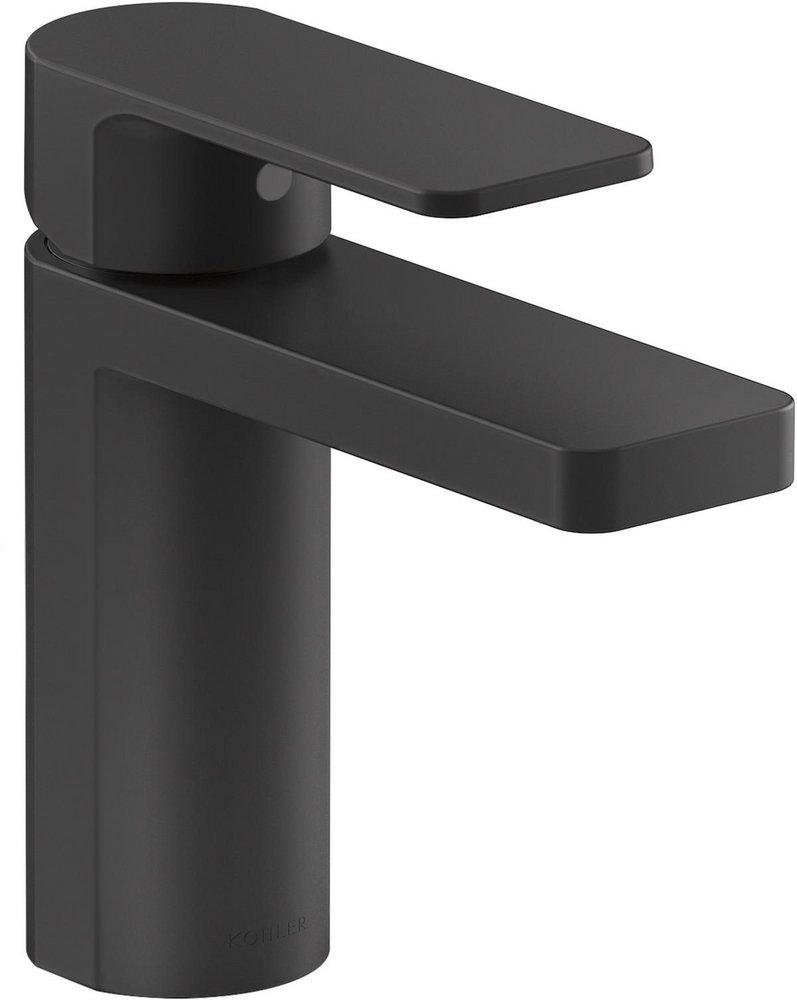KOHLER Matte Black Single Handle Monoblock Bathroom Sink Faucet 