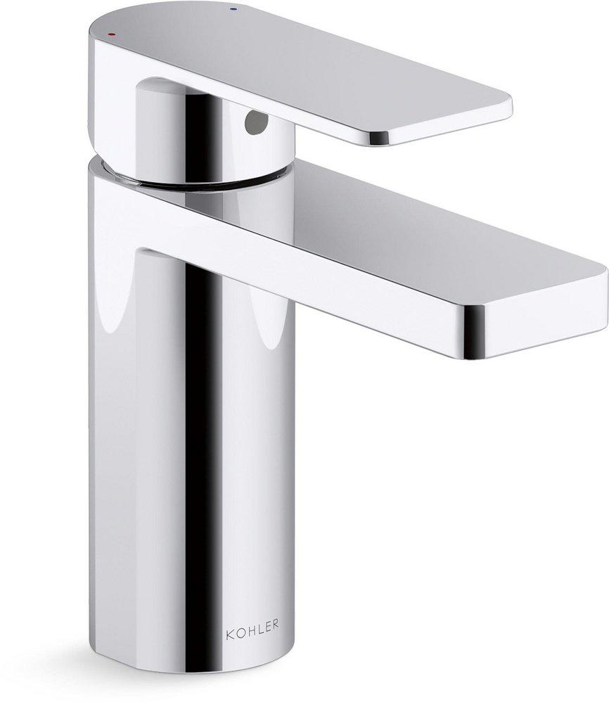 KOHLER Polished Chrome Single Handle Monoblock Bathroom Sink Faucet 