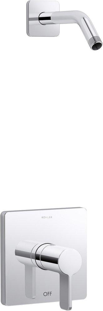 KOHLER Polished Chrome Single Handle Not Included Shower Faucet (Trim Only) 