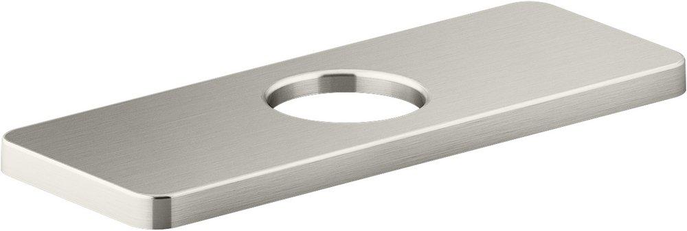 KOHLER Vibrant&reg; Brushed Nickel Brass Flat Escutcheon 