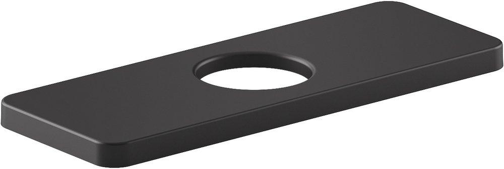 KOHLER Matte Black Brass Flat Escutcheon 