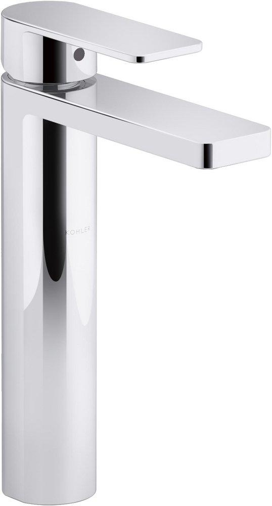 KOHLER Polished Chrome Single Handle Monoblock Bathroom Sink Faucet 