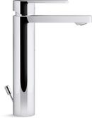 KOHLER Polished Chrome Single Handle Monoblock Bathroom Sink Faucet Lever Handle 