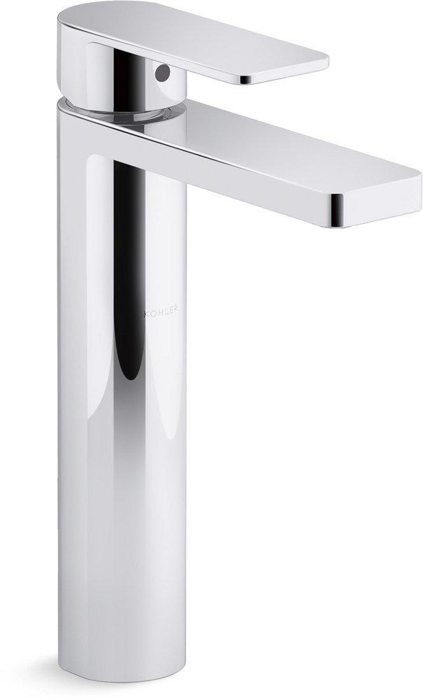 KOHLER Polished Chrome Single Handle Monoblock Bathroom Sink Faucet Lever Handle 