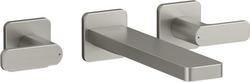 Two Handle Wall Mount Tub Filler in Vibrant&reg; Brushed Nickel