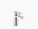 Single Handle Monoblock Bathroom Sink Faucet in Polished Chrome