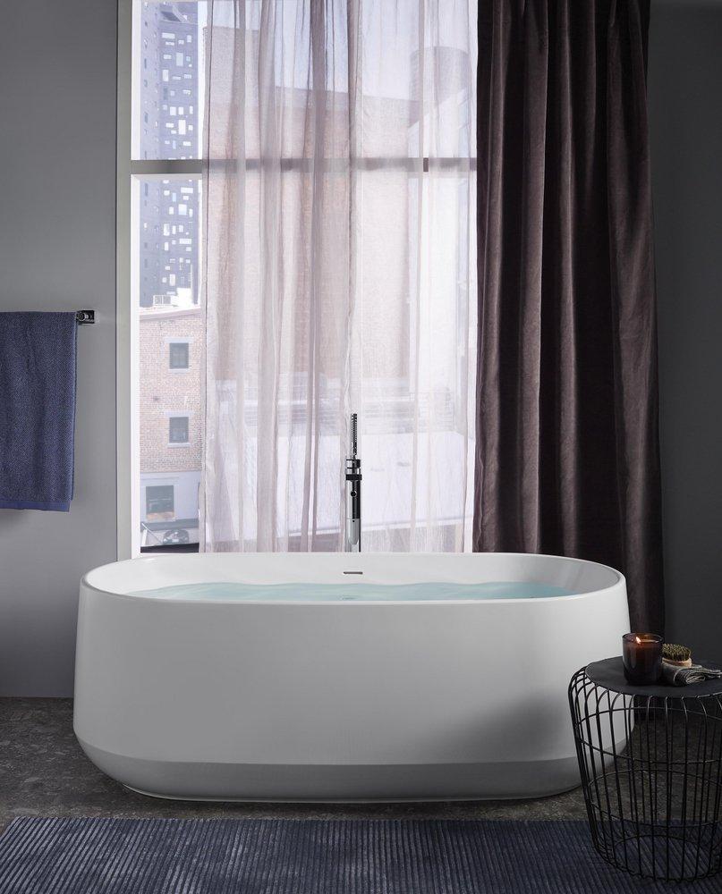 KOHLER Vibrant&reg; Brushed Nickel Single Handle Floor Mount Filler (Trim Only) 