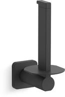 KOHLER Matte Black Wall Mount Toilet Tissue Holder 