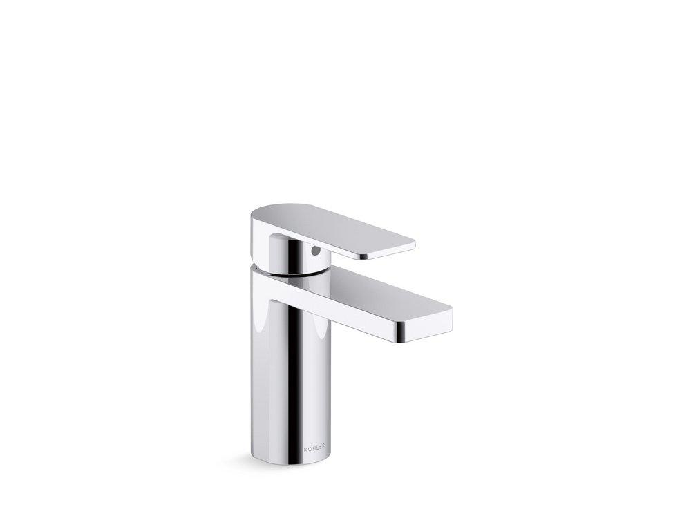 KOHLER Polished Chrome Single Handle Monoblock Bathroom Sink Faucet 
