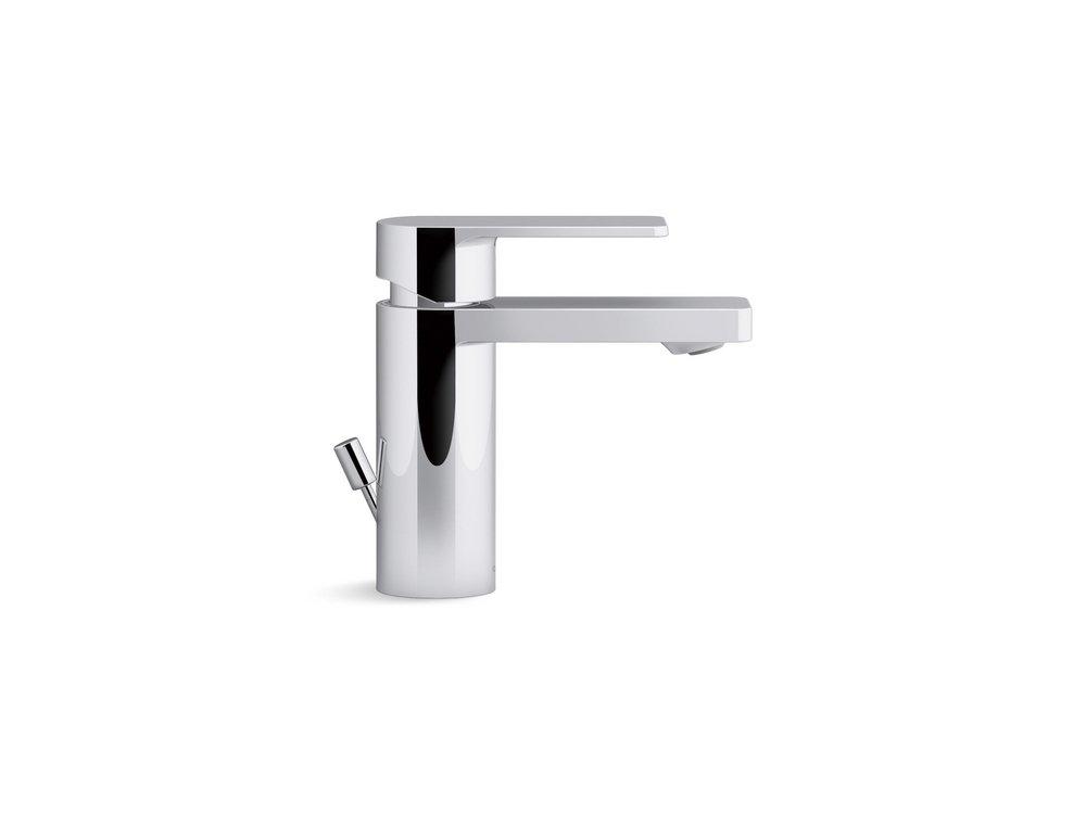 KOHLER Polished Chrome Single Handle Monoblock Bathroom Sink Faucet 