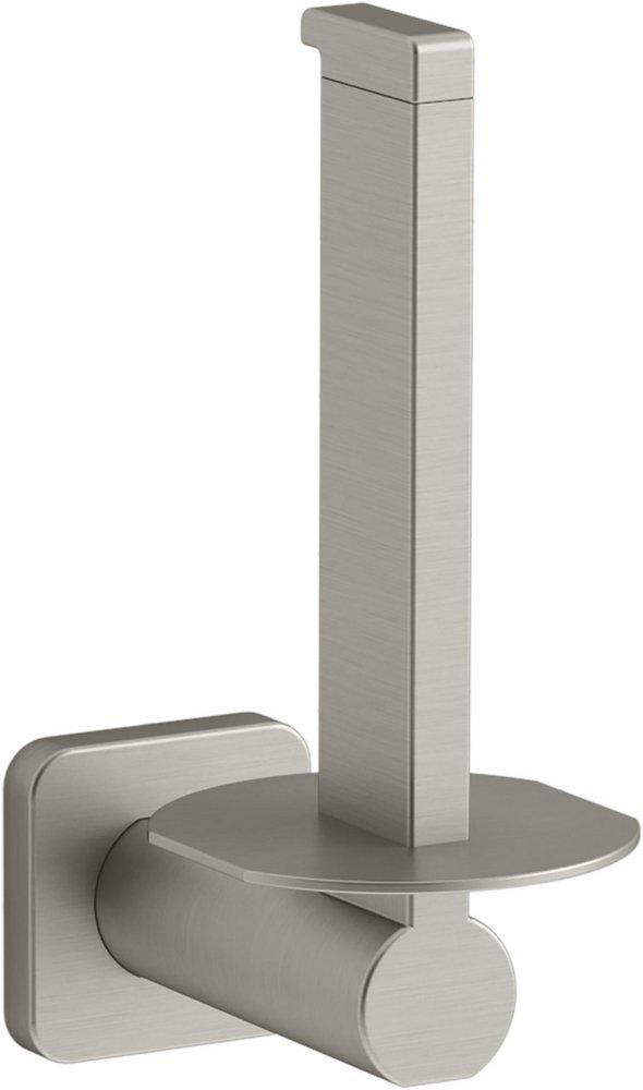 KOHLER Vibrant&reg; Brushed Nickel Wall Mount Toilet Tissue Holder 
