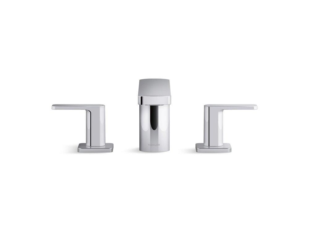 KOHLER Polished Chrome Two Handle Roman Tub Faucet 