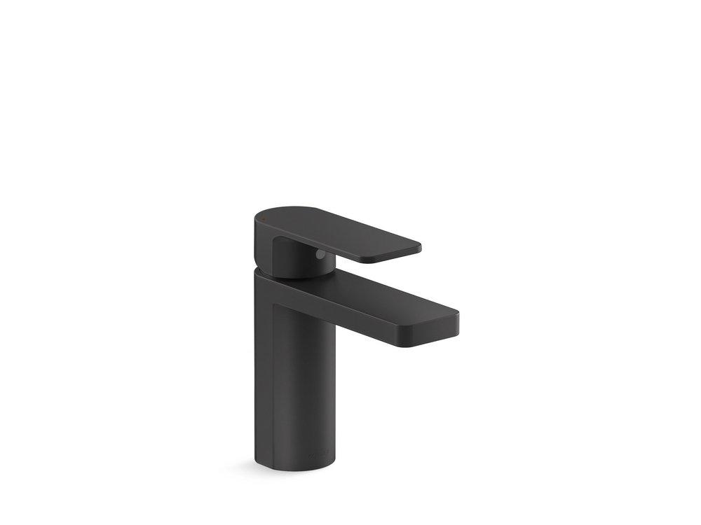 KOHLER Matte Black Single Handle Monoblock Bathroom Sink Faucet 