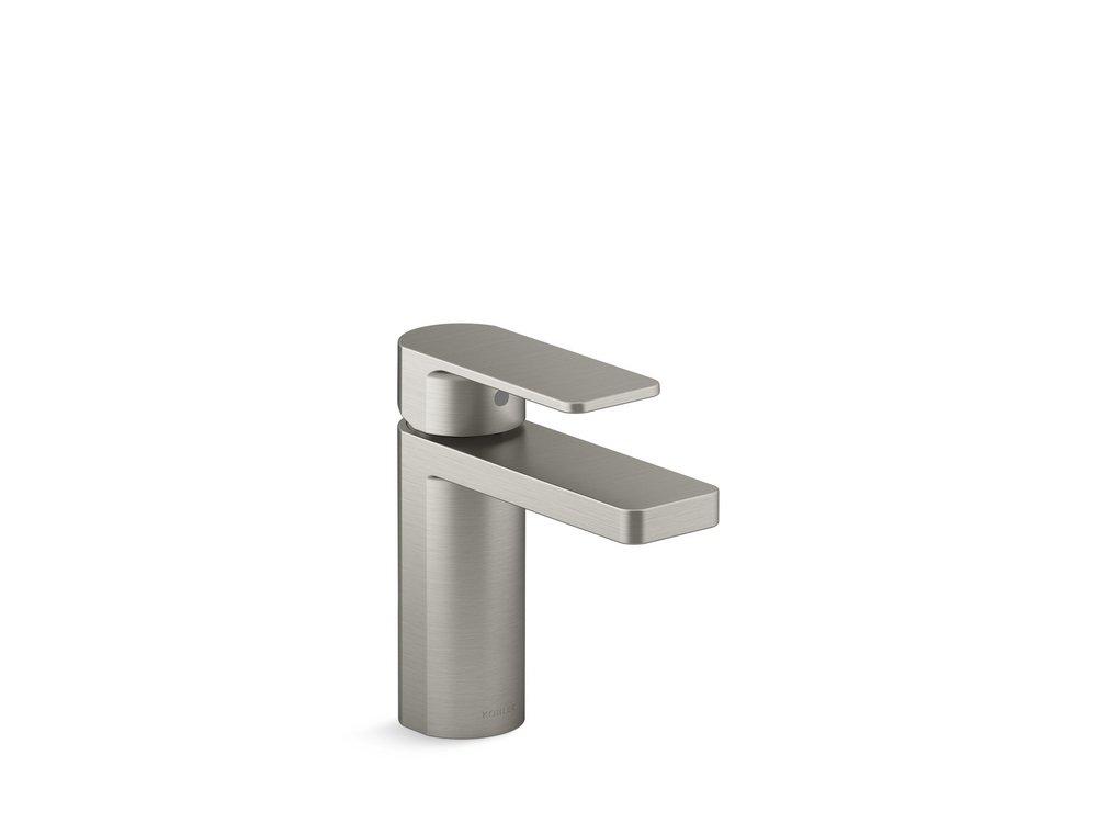 KOHLER Vibrant Brushed Nickel Single Handle Monoblock Bathroom Sink Faucet 