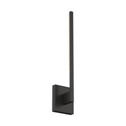 11.7W 1-Light 19-1/2 in. Wall Sconce in Nightshade Black