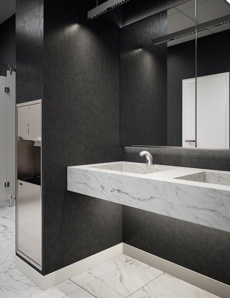 Symmons Industries Chrome No Handle Sensor Bathroom Sink Faucet Polished Chrome 