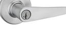 Kwikset Satin Chrome Keyed Door Lever with Smartkey Security 